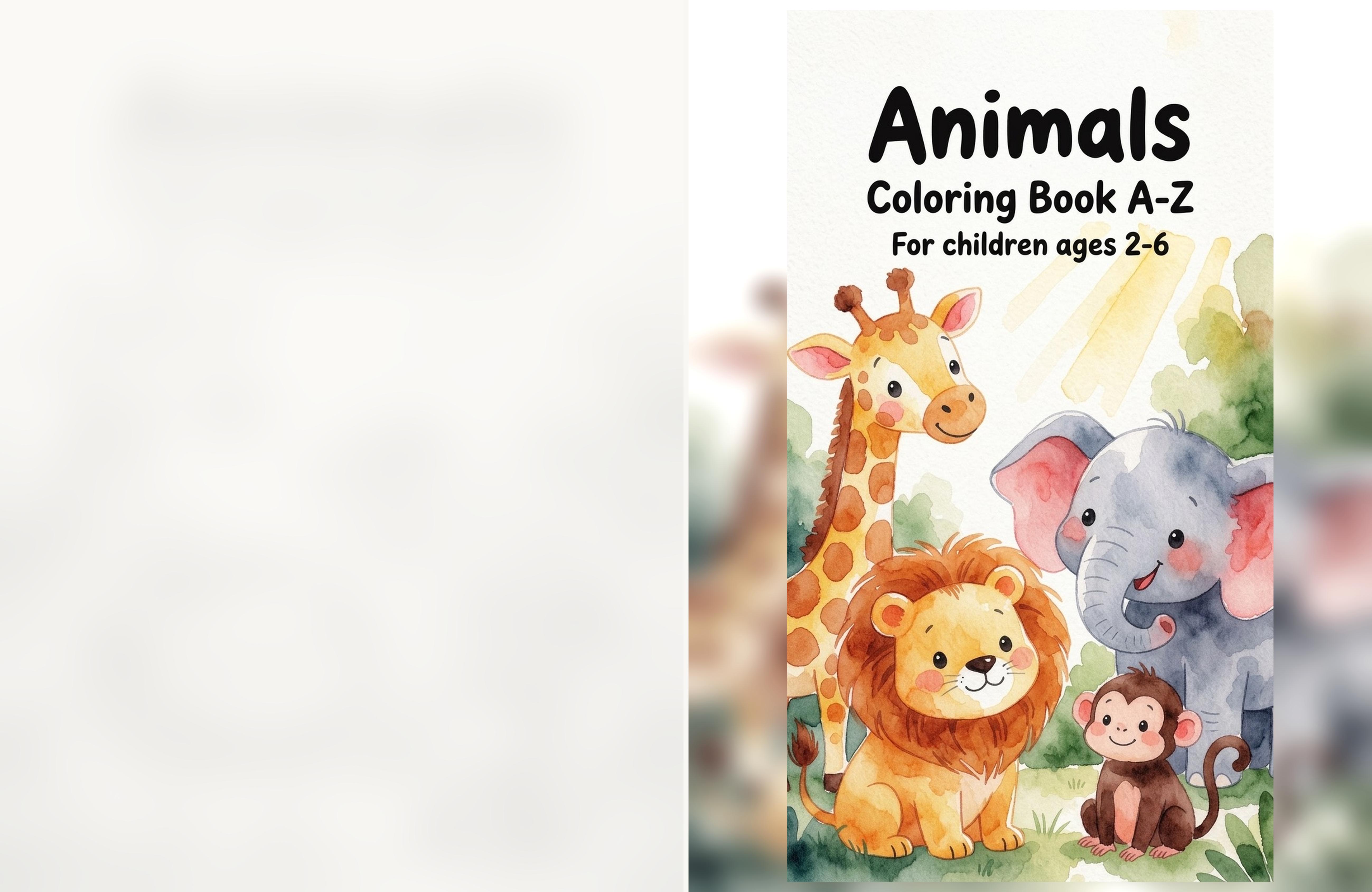 Animals Coloring Book A–Z book cover